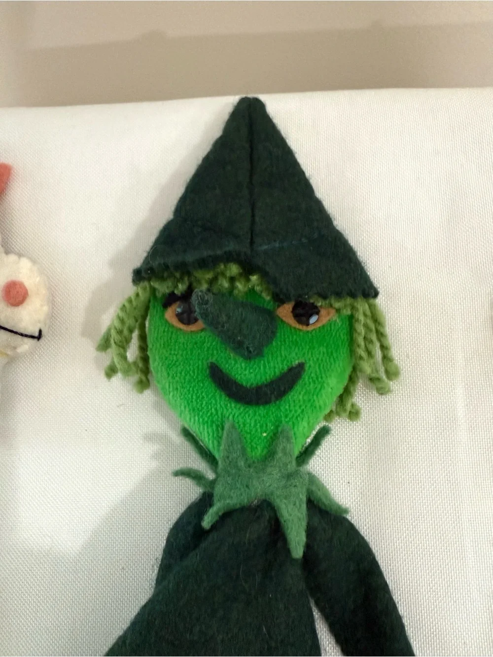 Wooden Spoon Felt Puppets Green Witch 3 Goats for Kids